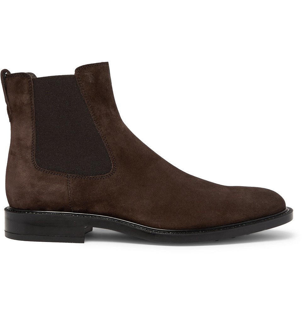 Tod's Suede Chelsea Boots Dark brown Tod's