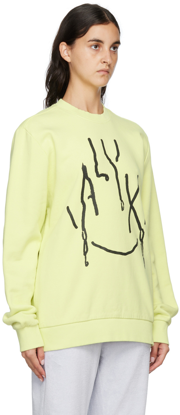 1017 ALYX 9SM Yellow Printed Sweatshirt