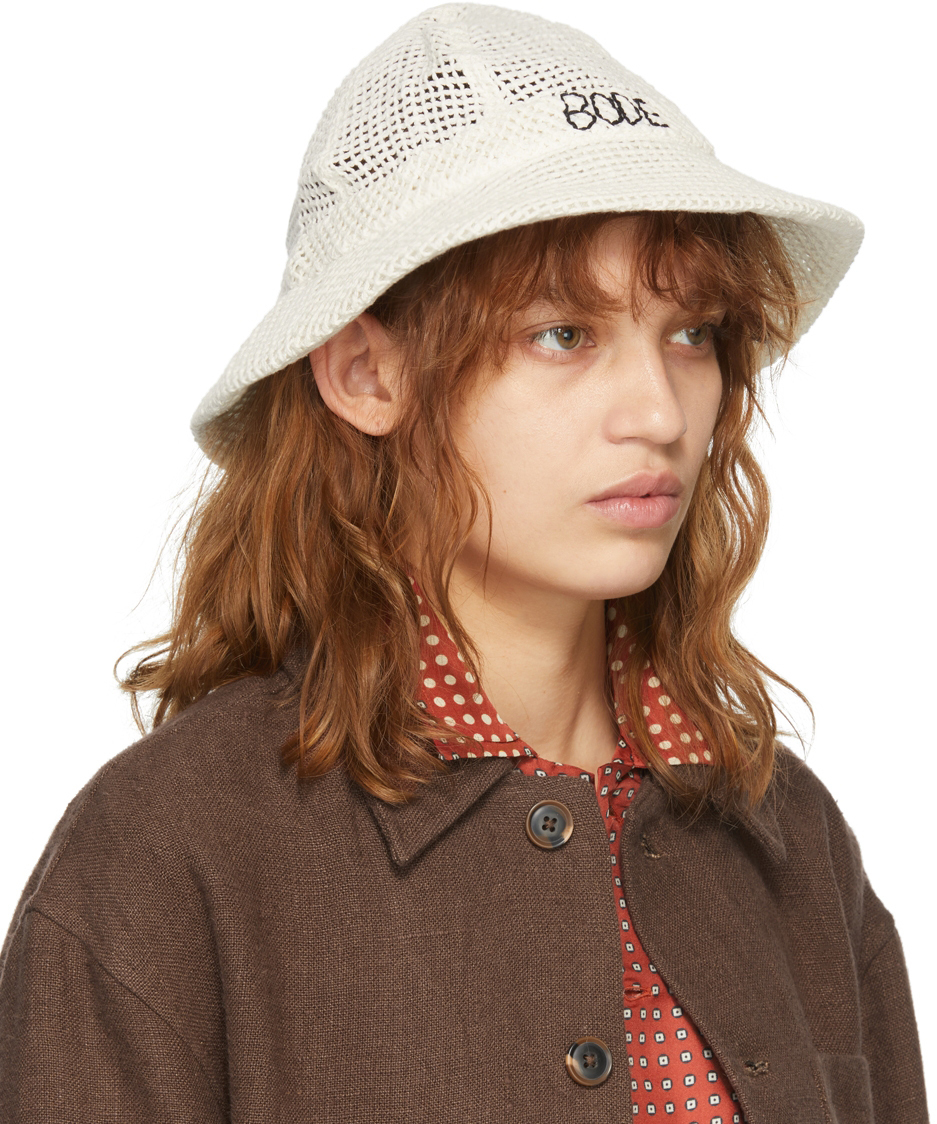 ≪人気商品再入荷≫ BODE Unisex BODE Rickrack - Hat White/Black