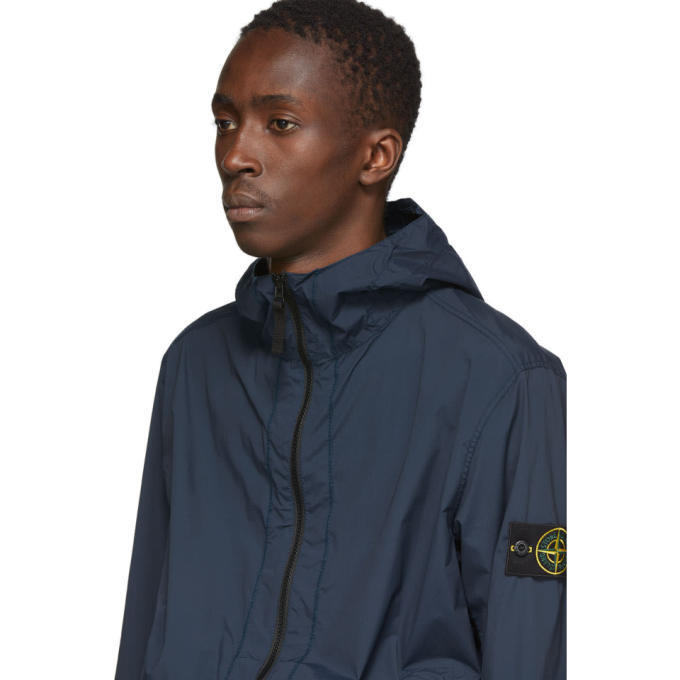 stone island garment dyed skin touch packable jacket