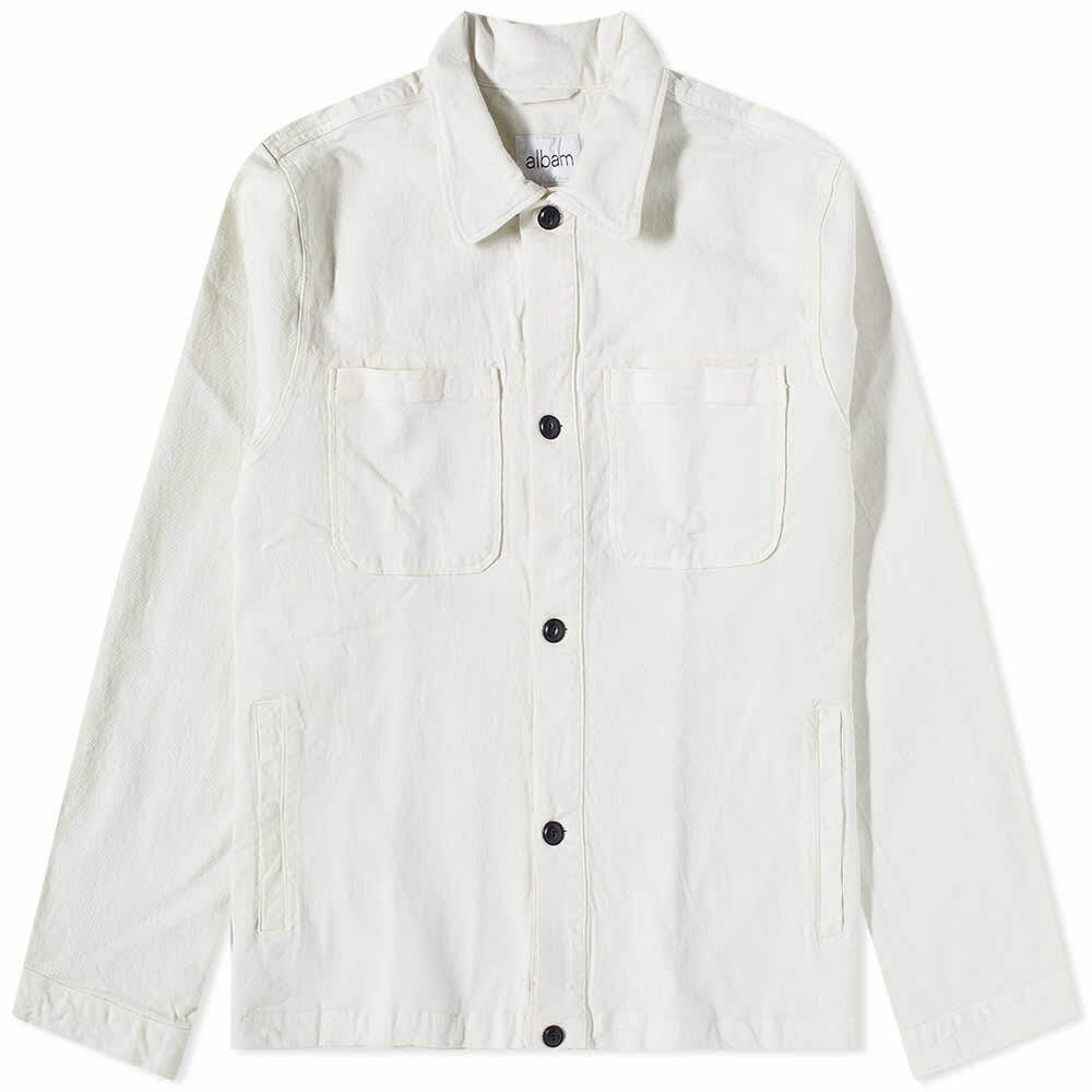 Albam Men's Chore Jacket in Ecru Albam