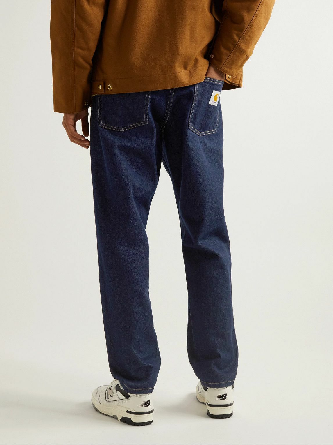 Carhartt Wip Newel Tapered Logo Appliquéd Jeans Blue Carhartt Wip