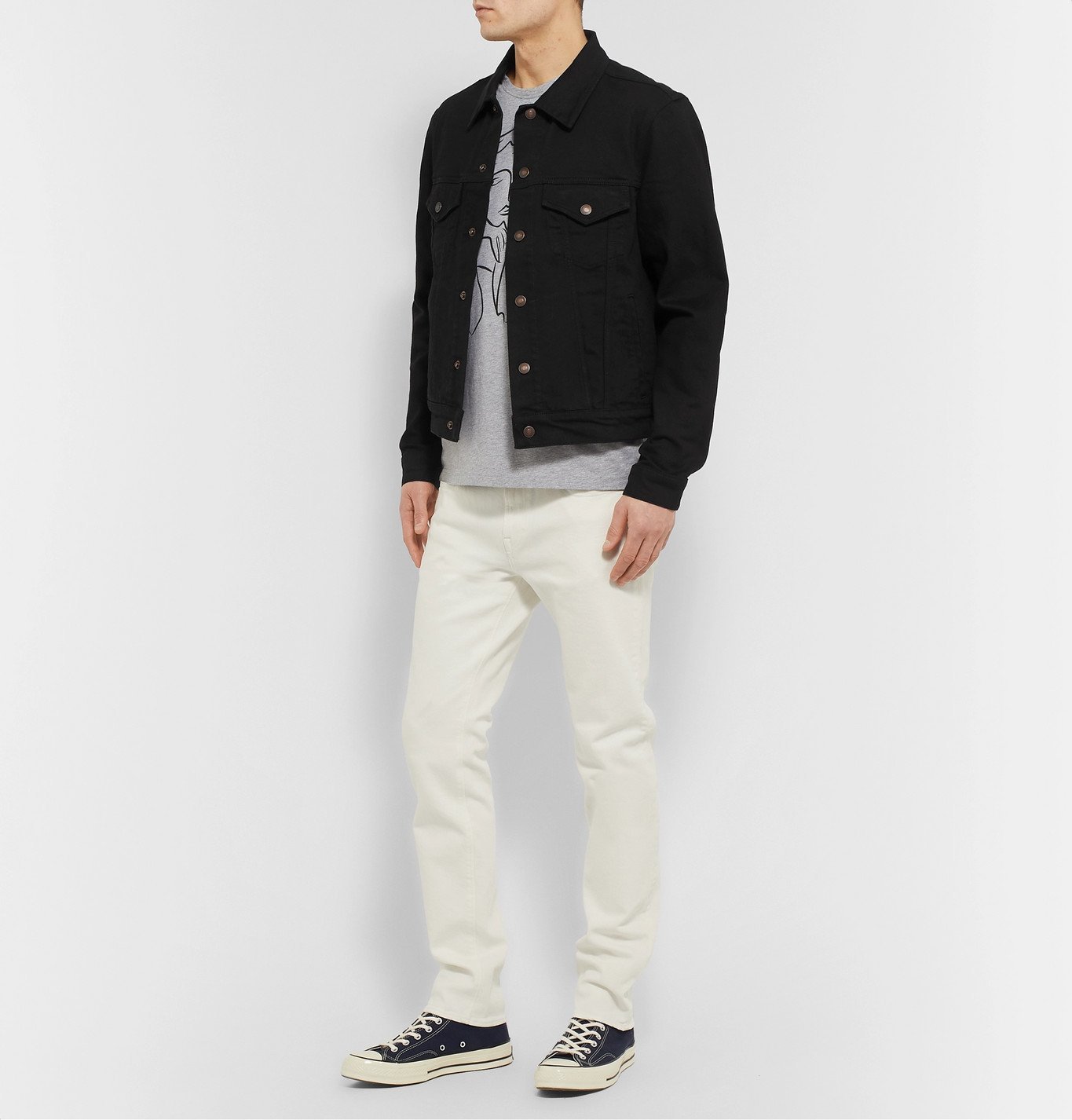 Jeanerica SlimFit Organic StretchDenim Jacket Black Jeanerica