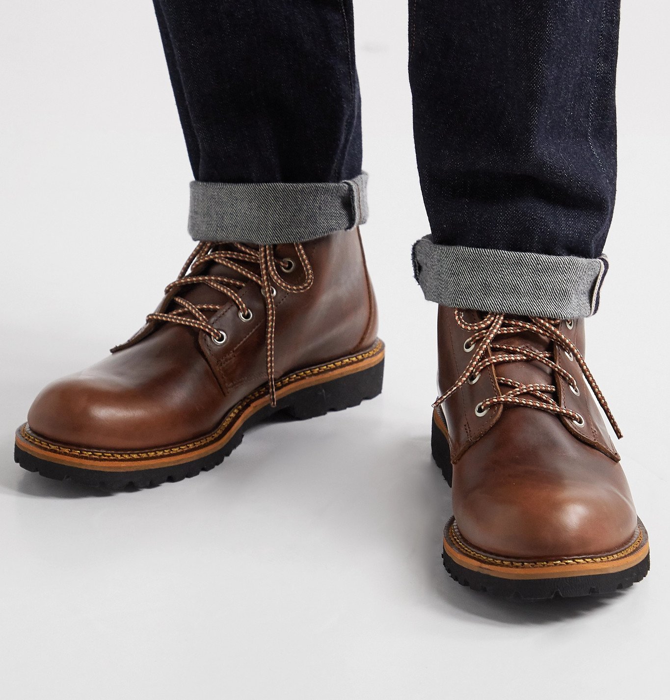 QUODDY - Maine Woods Burnished-Leather Boots - Brown Quoddy