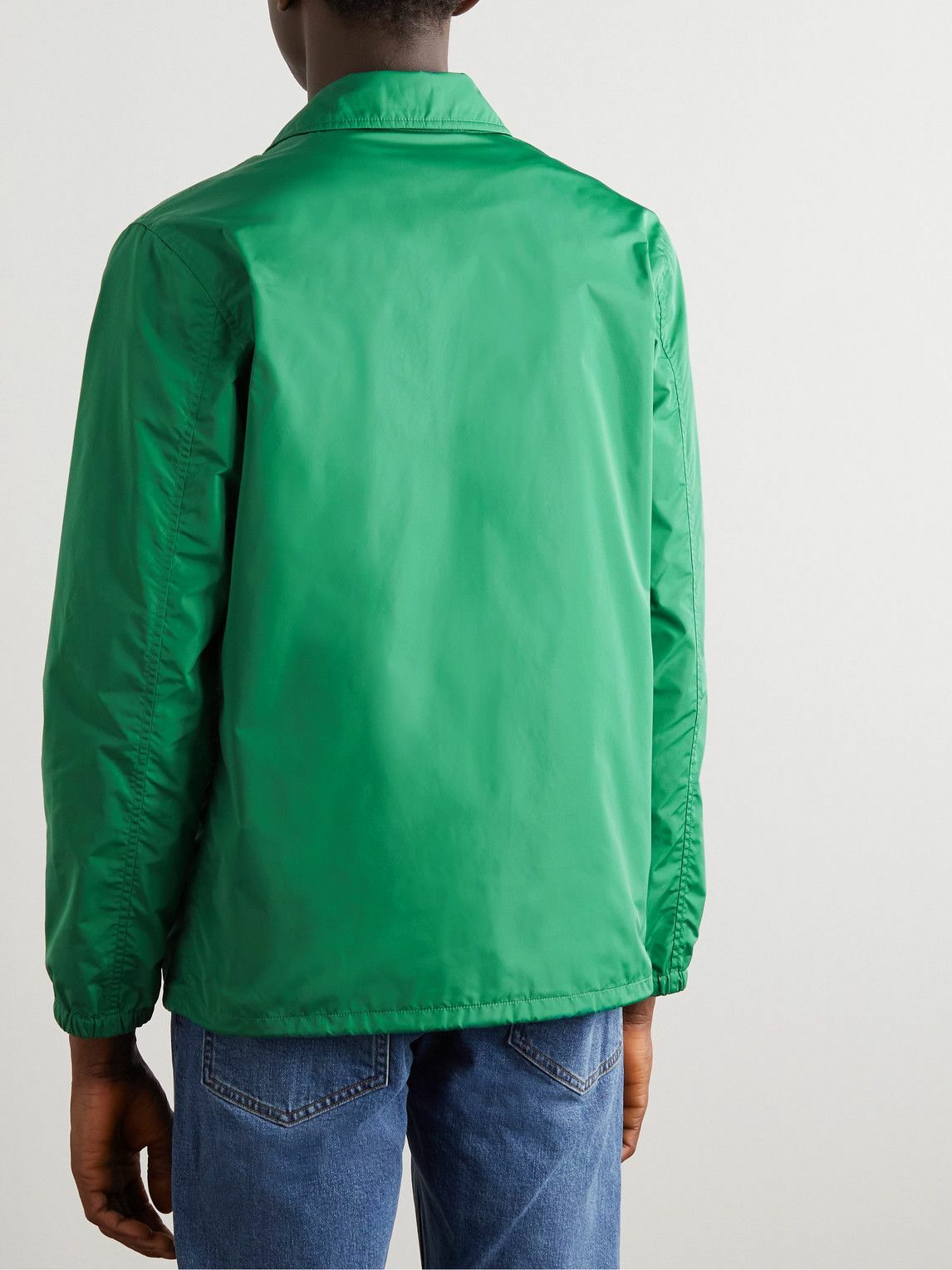 Theory Coach Shell Jacket Green Theory
