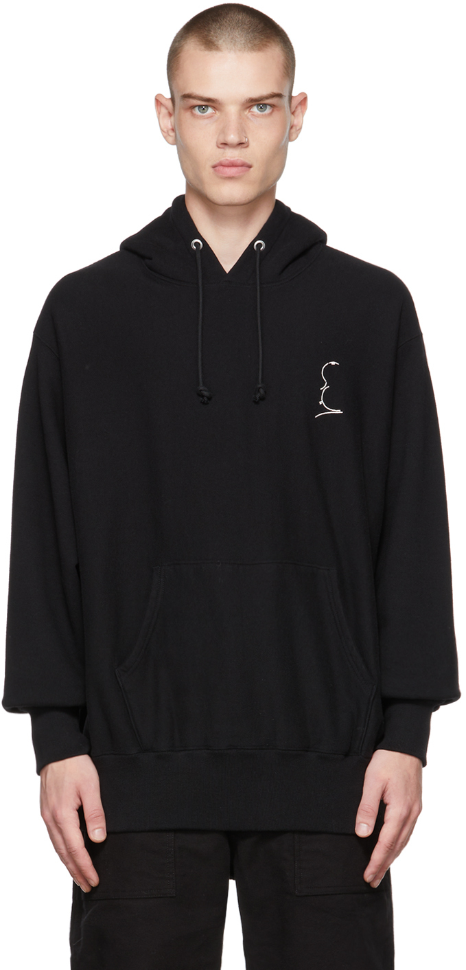 Undercover Black Embroidered Hoodie Undercover