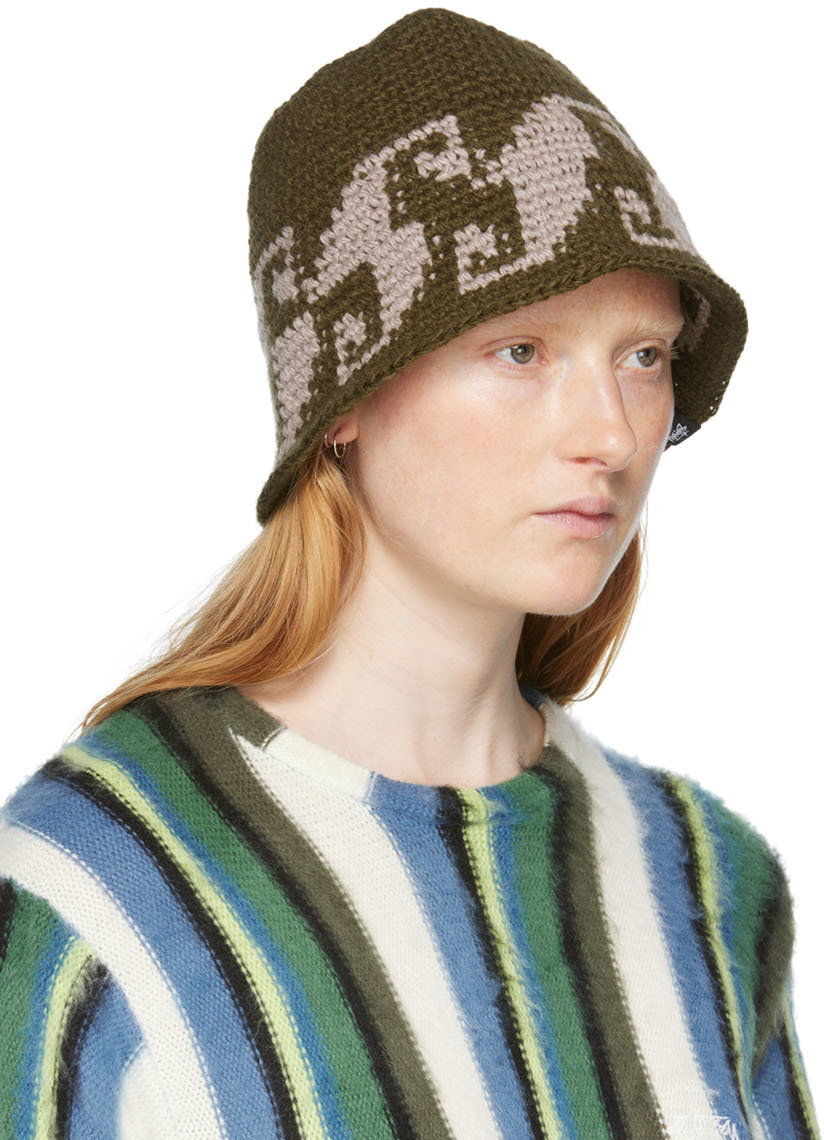 STUSSY WAVES KNIT ニットバケットハット - 帽子