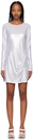 Reformation Silver Roxbury Minidress