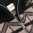Oliver Spencer - Slim-Fit Wool-Jacquard Zip-Up Sweater - Black