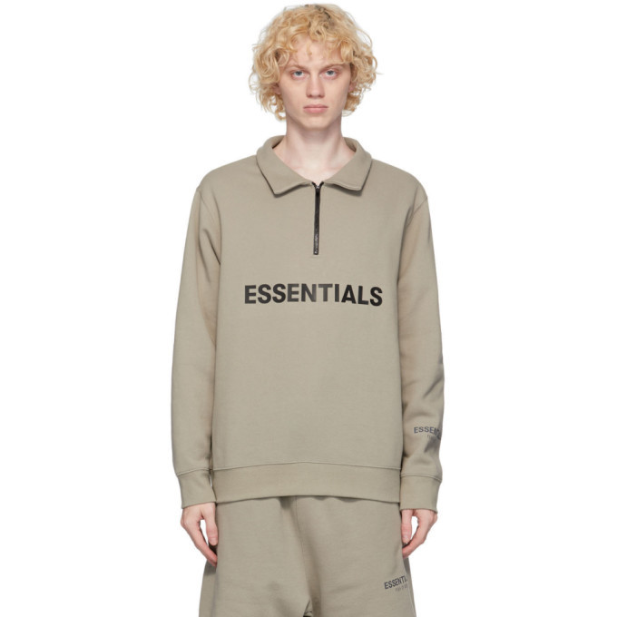 essentials half zip jumper