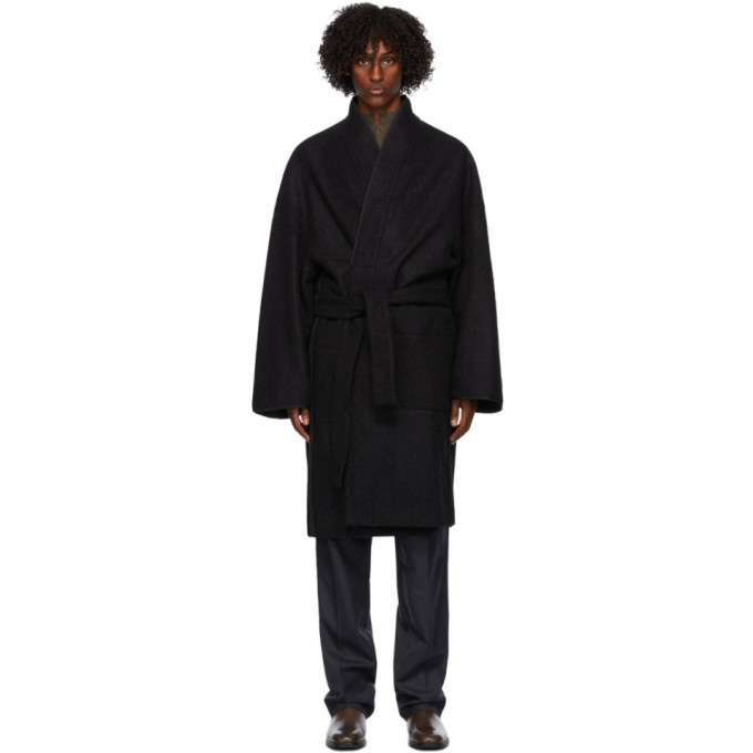 Lemaire Black Kimono Coat Lemaire