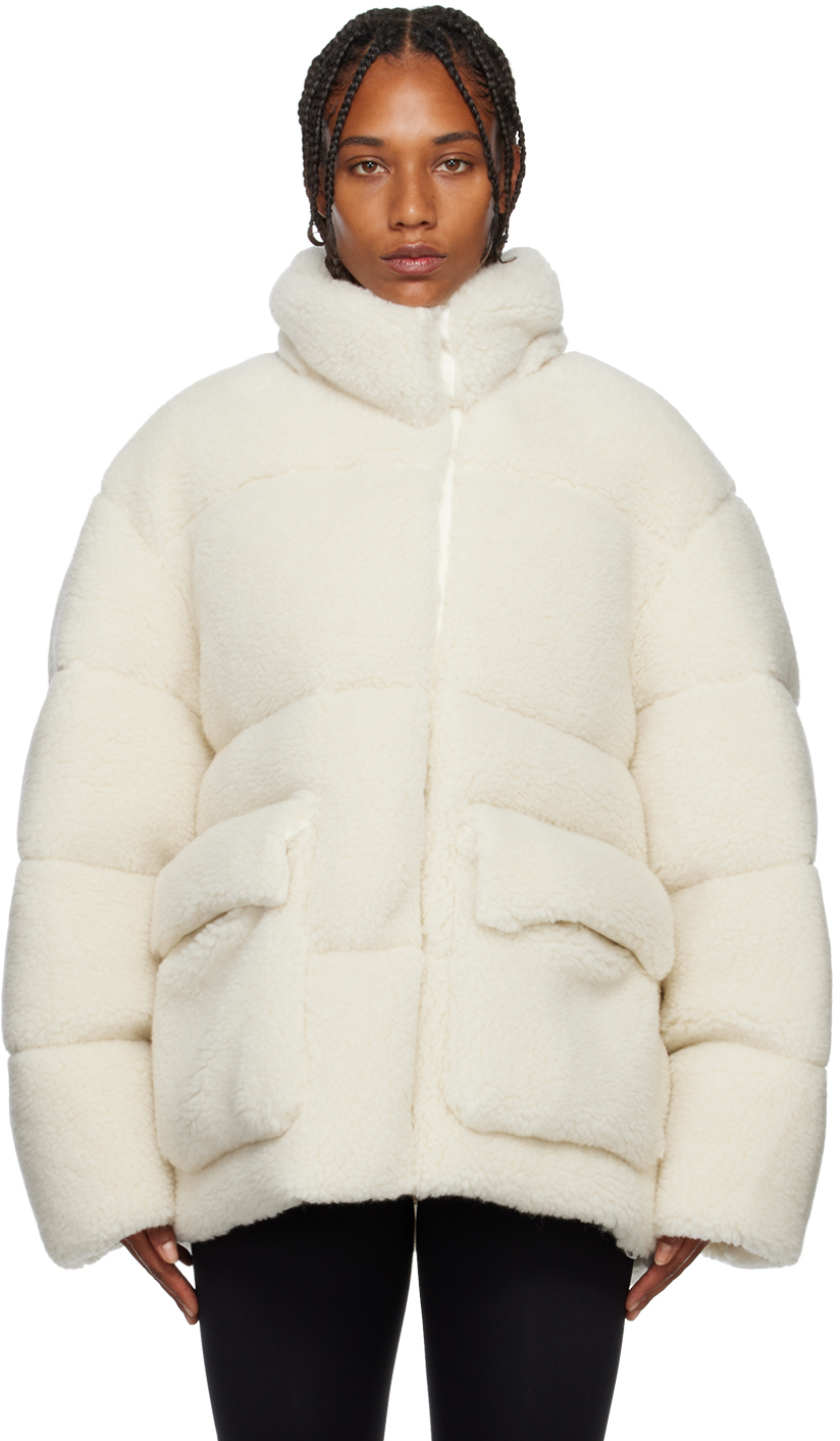 OffWhite White Teddy Down Jacket OffWhite