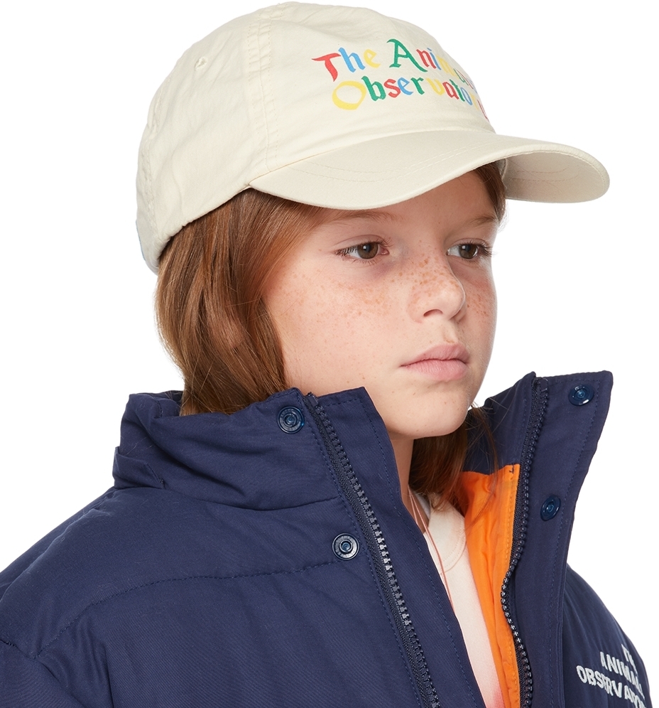 The Animal Observatory Kids Off-White 'The Animals' Big Hamster Cap