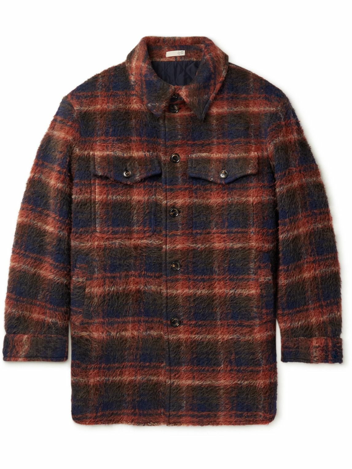 red checked overshirt