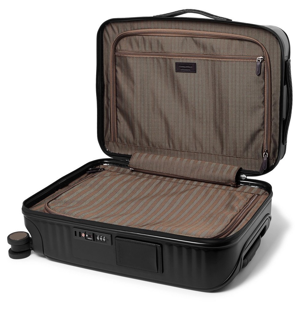 Ermenegildo Zegna - Leather-Trimmed Polycarbonate Carry-On Suitcase ...