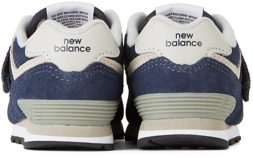 New Balance Baby Navy & Grey 574 Core Sneakers