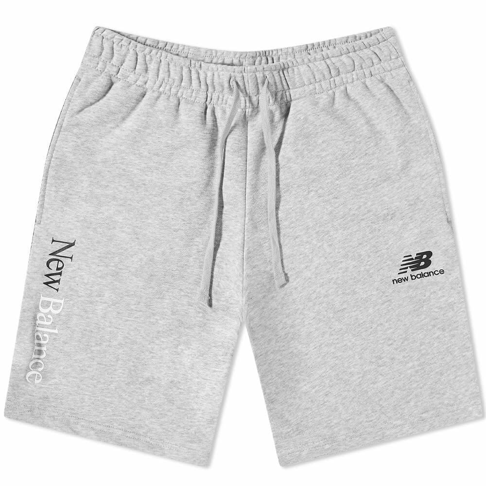 New Balance Men's Essentials Celebrate Short in Athletic Grey New Balance