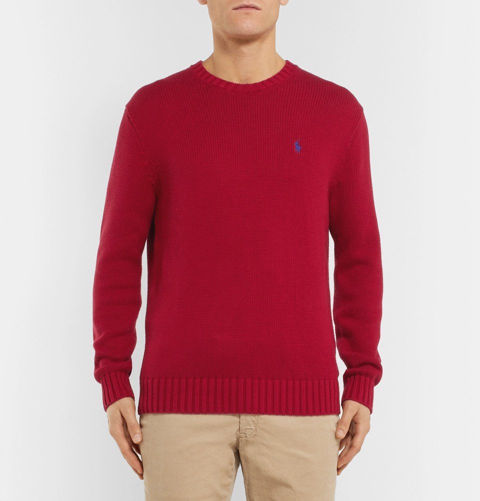 Polo Ralph Lauren - Cotton Sweater - Men - Red Polo Ralph Lauren