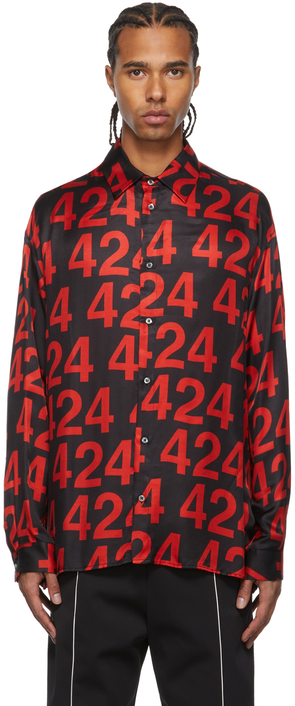 424 Red Recount Long Sleeve Shirt 424