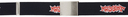 Rassvet Navy Graffiti Logo Print Webbing Belt