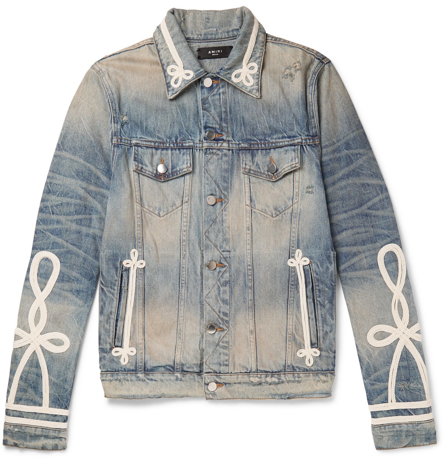 distressed trucker jacket