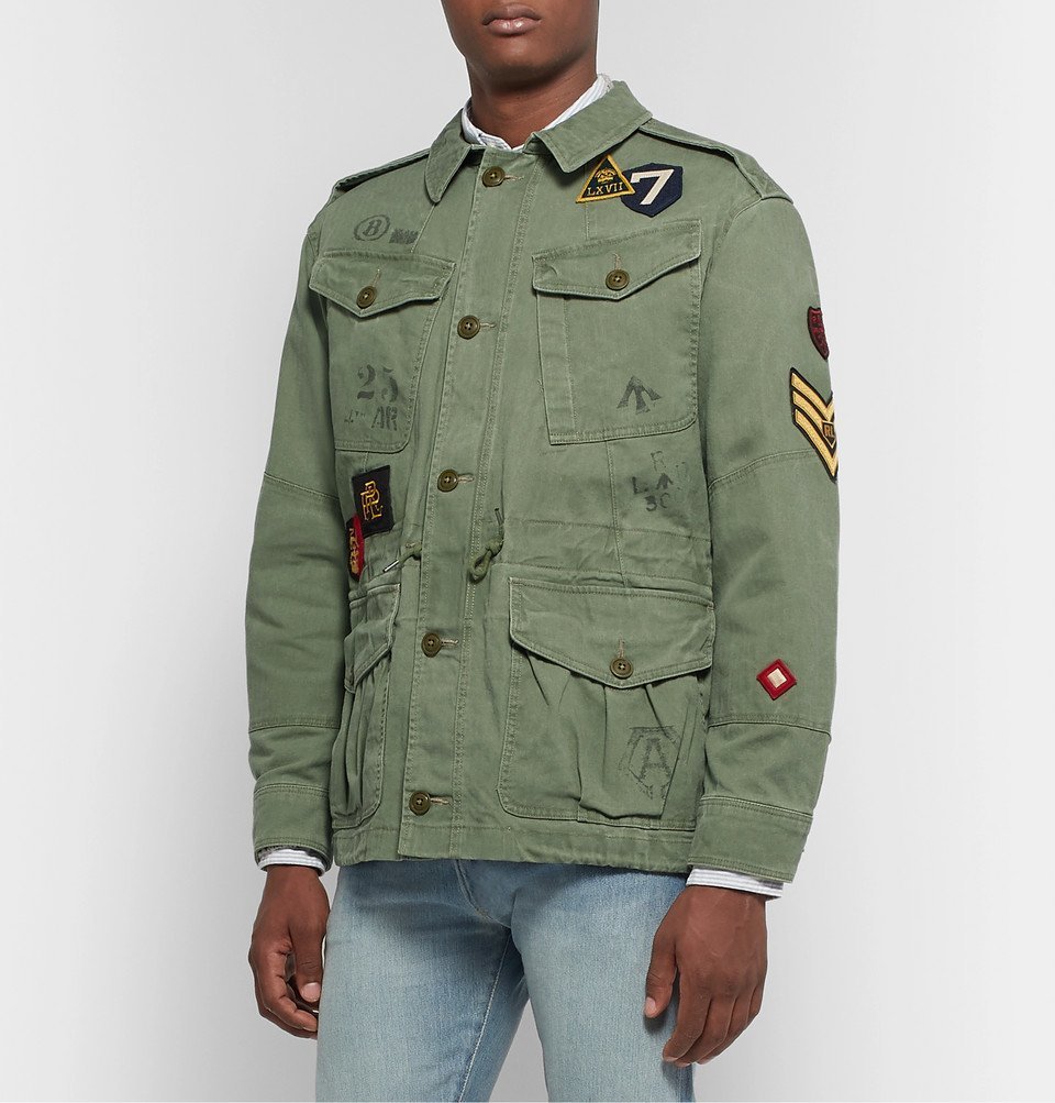 Polo Ralph Lauren - Appliquéd Cotton Field Jacket - Green Polo Ralph Lauren
