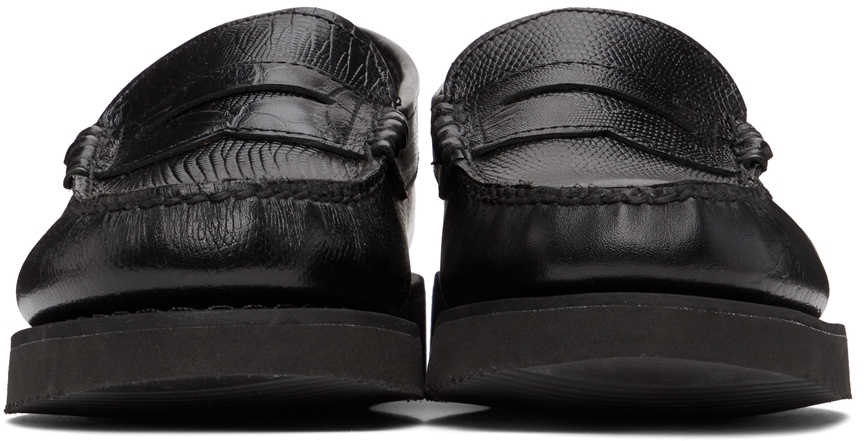 Engineered Garments Black Sebago Edition Croc Loafers Engineered Garments