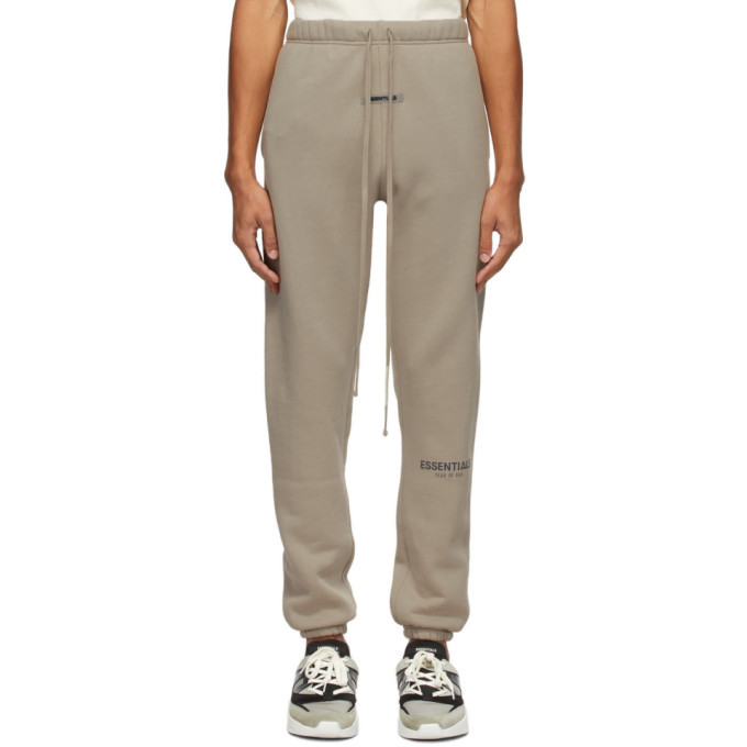 Essentials Taupe Fleece Lounge Pants Essentials