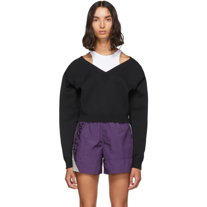 Bi-Layer V-Neck Sweater alexanderwang.t