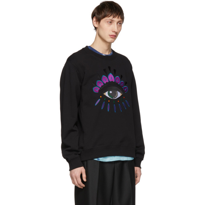 kenzo black eye sweatshirt