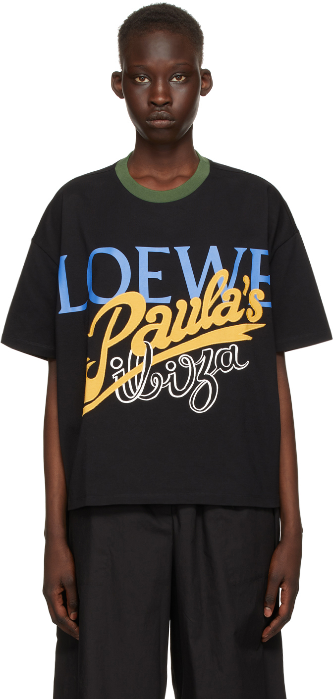 Loewe Black Paula's Ibiza Oversized T-Shirt Loewe