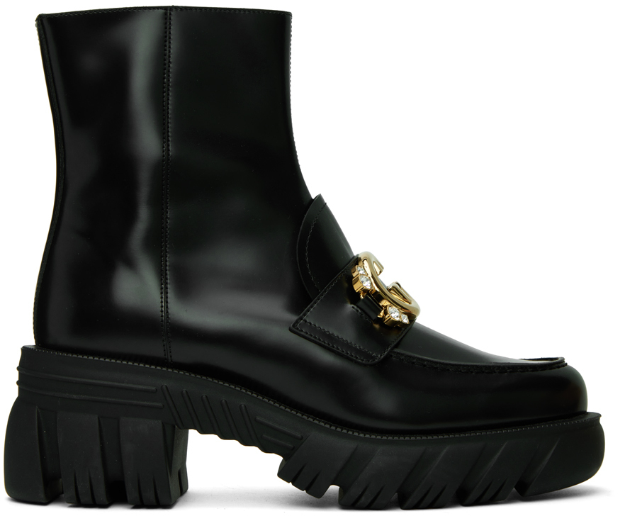 Gucci Black Interlocking G Boots Gucci