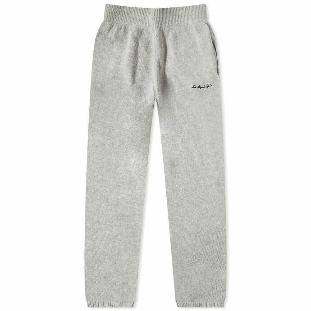 MKI Men's Mohair Blend Knit Sweat Pant in Grey MKI Miyuki-Zoku