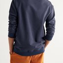 OLIVER SPENCER - Robin Mélange Loopback Cotton and Linen-Blend Jersey Sweatshirt - Blue