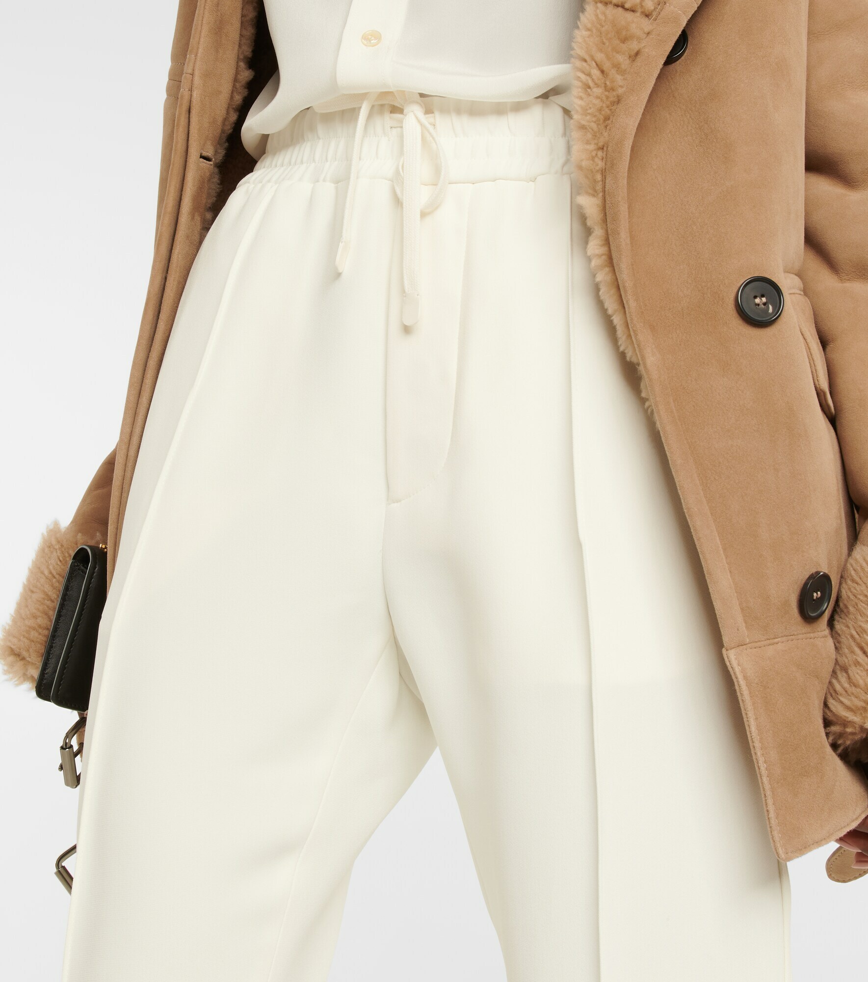 Tom Ford Cady highrise drawstring pants TOM FORD