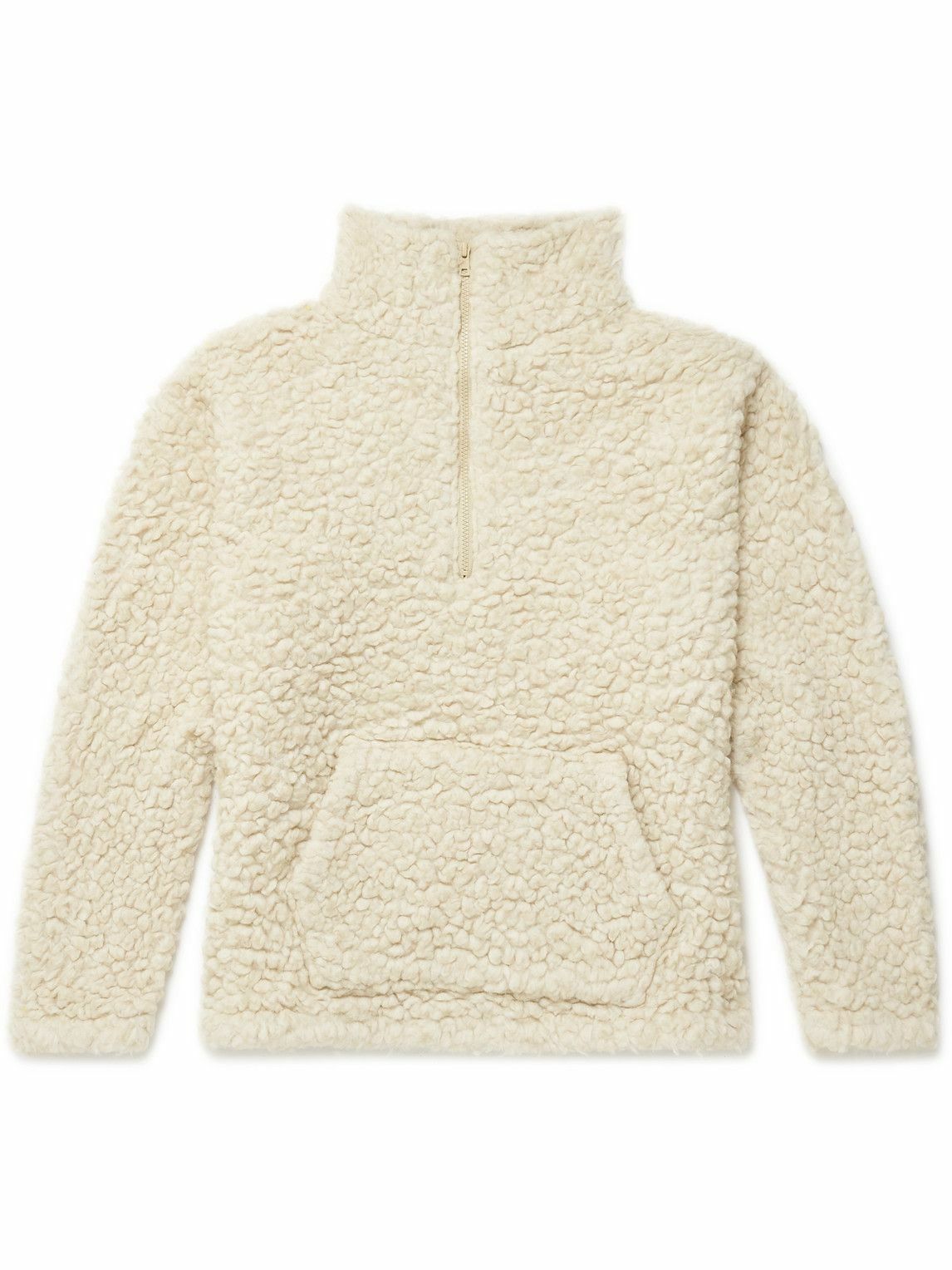 ERL - Fleece Half-Zip Sweatshirt - Neutrals ERL