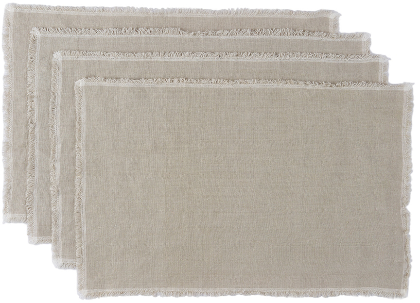departo OffWhite Linen Placemat Set departo