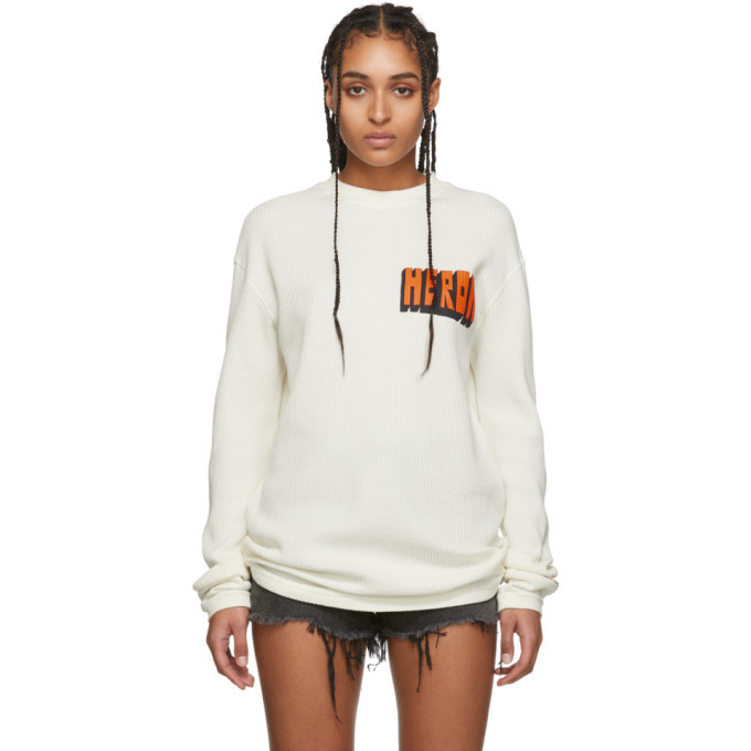 Heron Preston White Bold Logo Long 