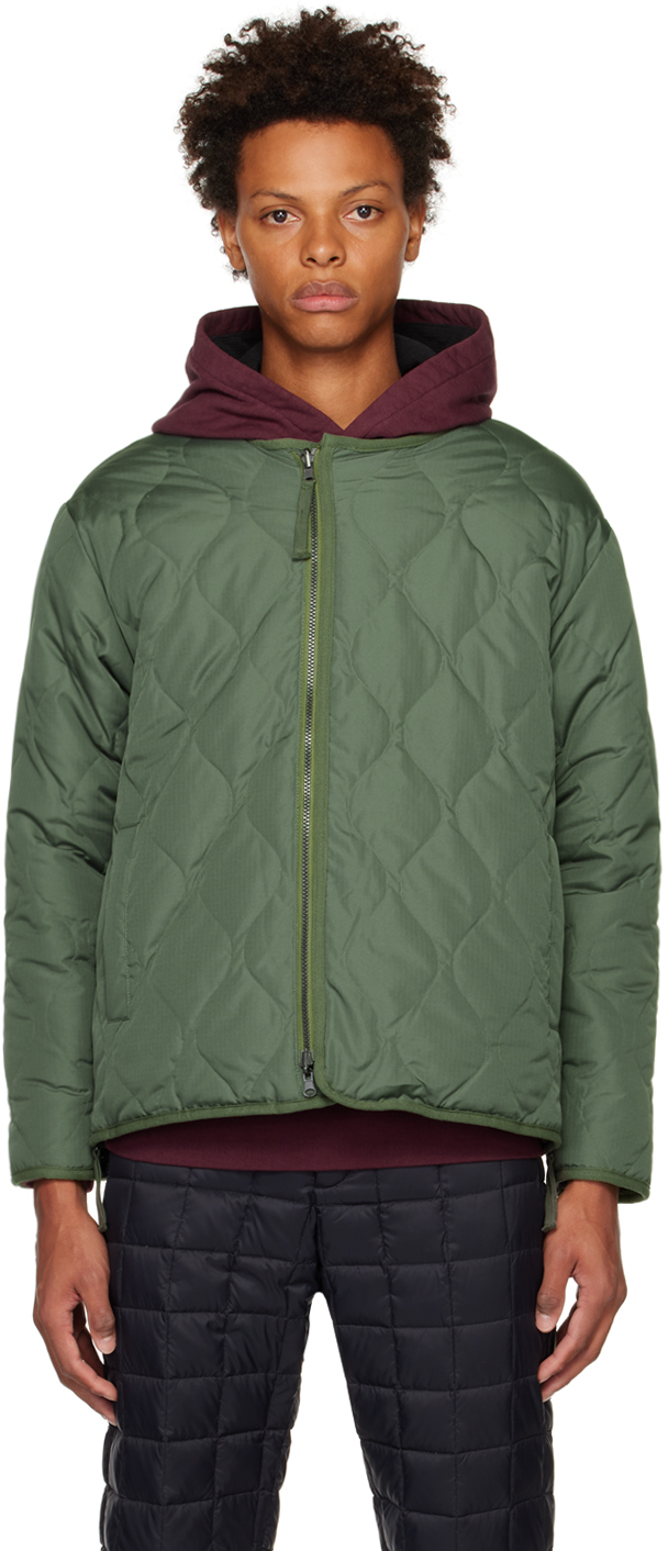 TAION Green Military Reversible Down Jacket Taion Extra