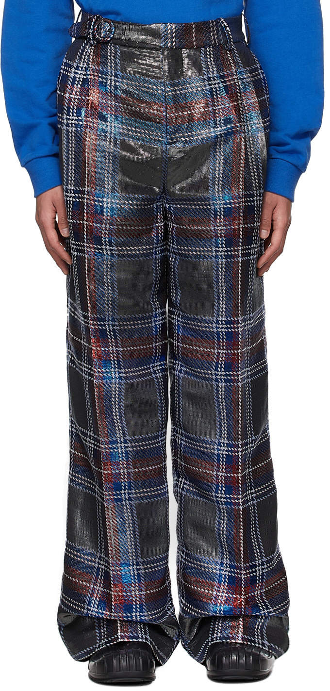 Charles Jeffrey Loverboy Multicolor Mixed Tartan Charles Trousers 