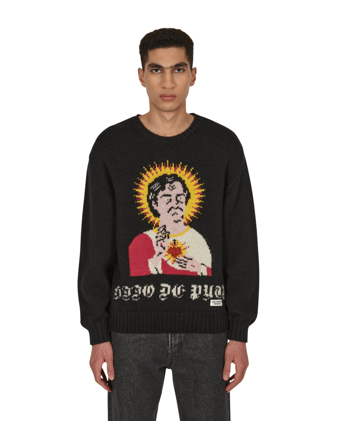 wacko maria crew neck sweat shirt