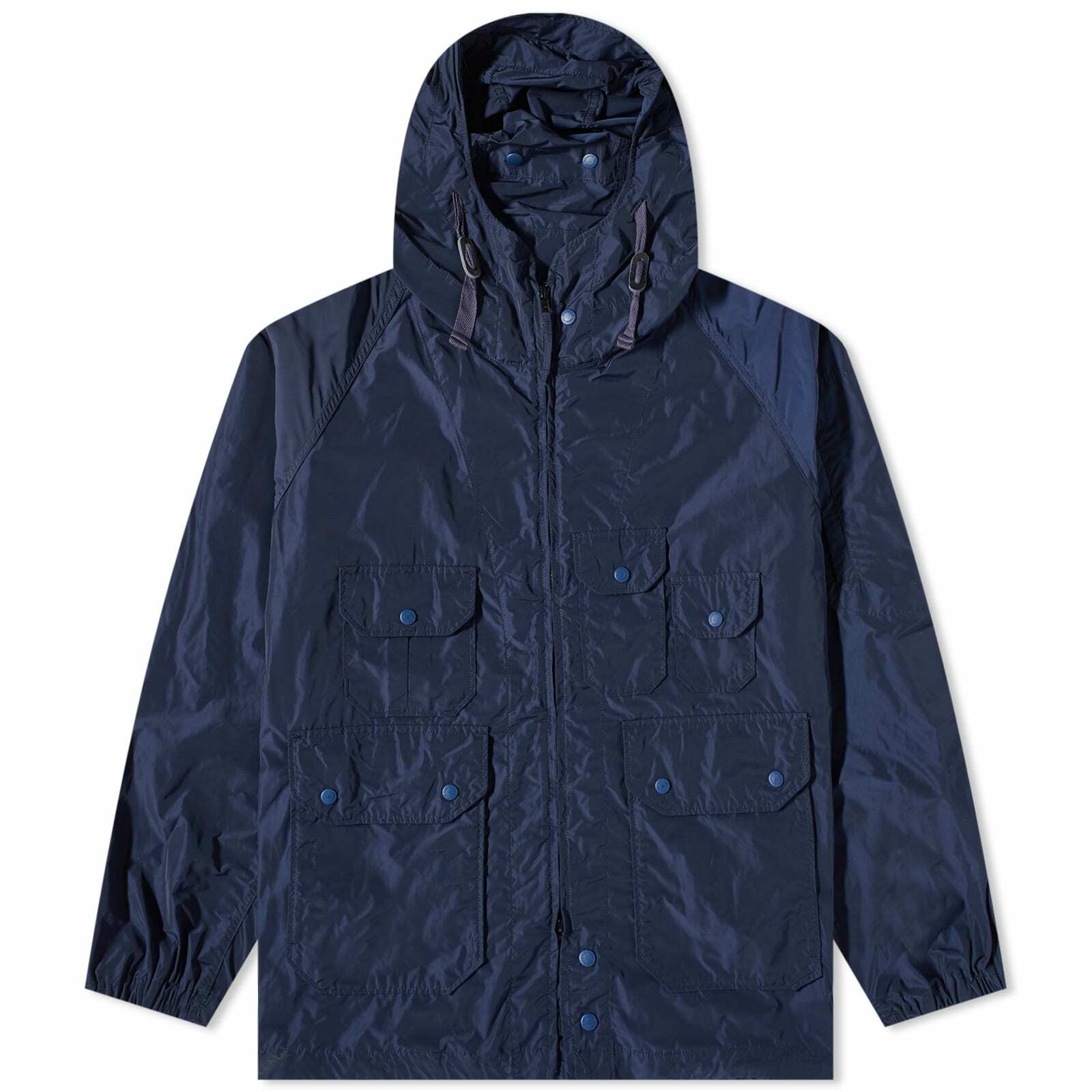 Engineered Garments Men's Atlantic Parka Jacket in Dark Navy Memory ...