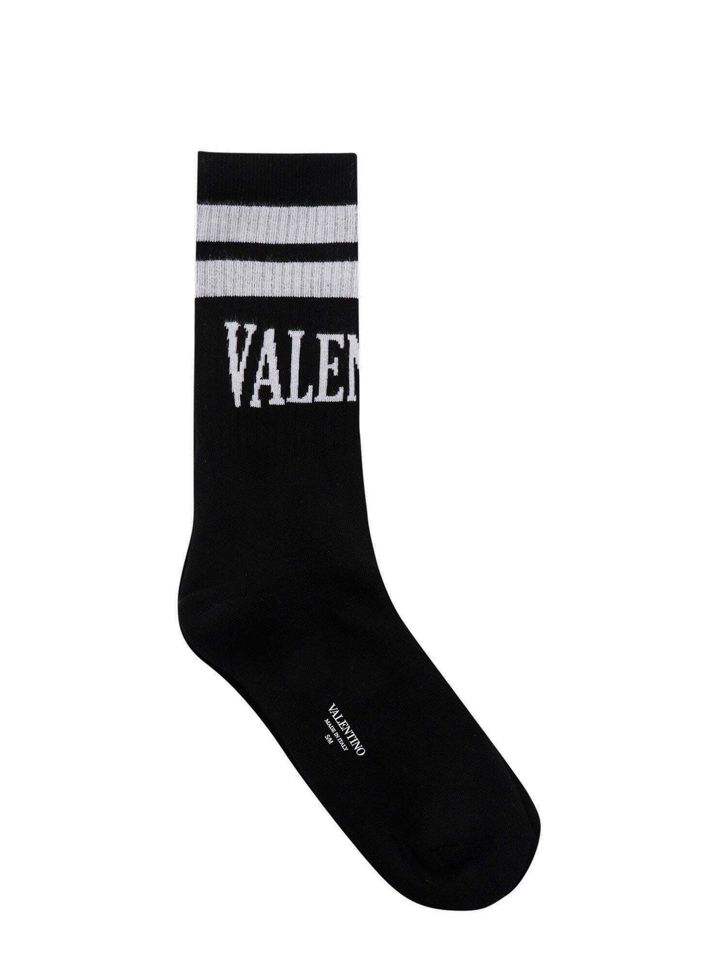 Valentino Socks Black Mens Valentino