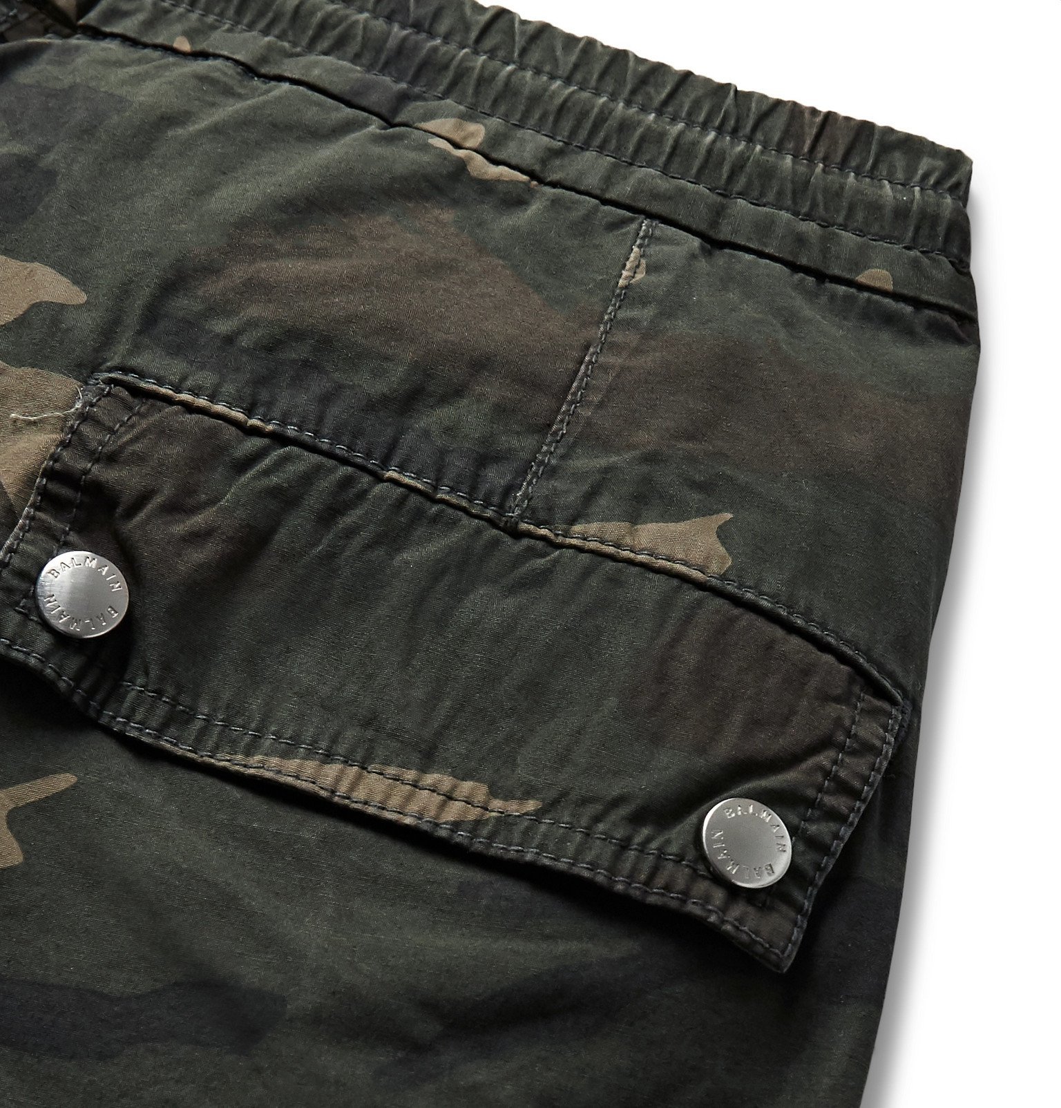 Balmain - Camouflage-Print Cotton-Canvas Cargo Shorts - Unknown 