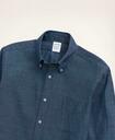 Brooks Brothers Men's Regent Regular-Fit Chambray Sport Shirt | Dark Blue