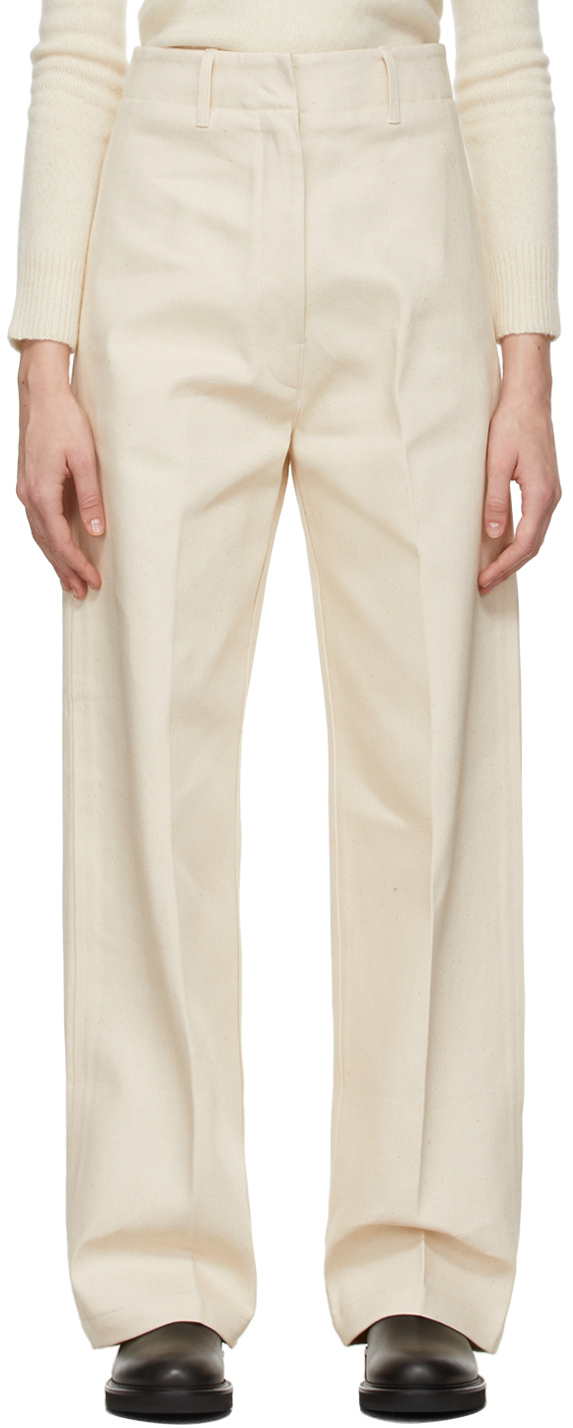 Arch The Off-White Straight Trousers Arch The
