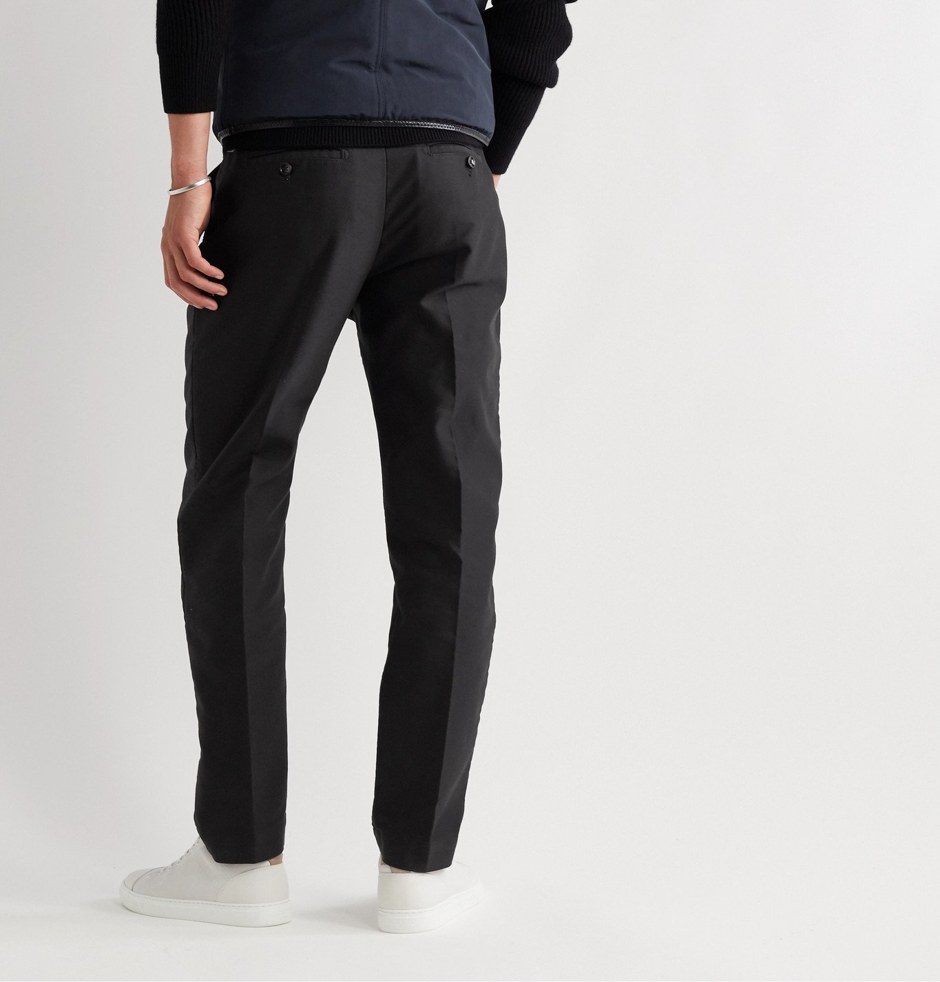 TOM FORD - Cotton-Sateen Trousers - Black TOM FORD