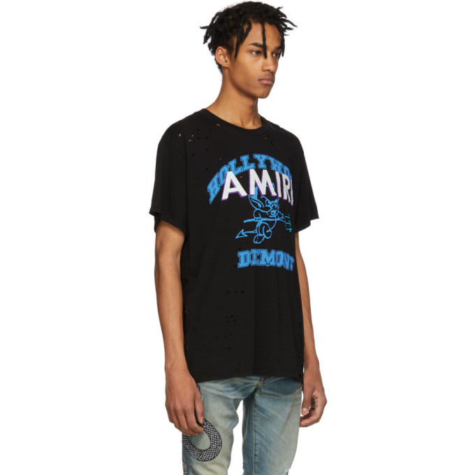 Amiri Black Team Logo T-Shirt Amiri