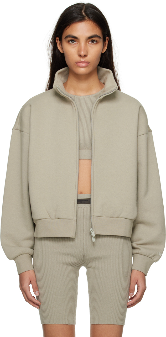 Essentials Gray Full Zip Jacket Essentials