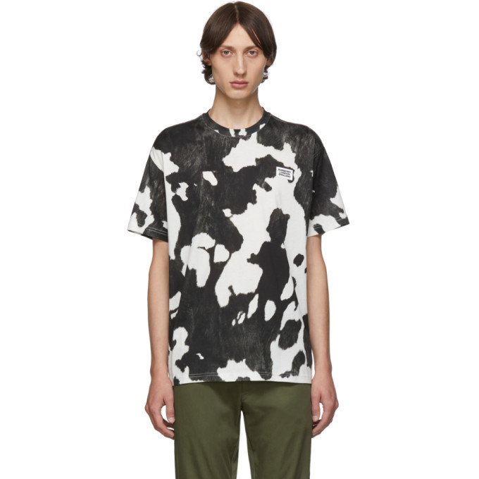 Burberry Black and White Cow Carrick T-Shirt Burberry